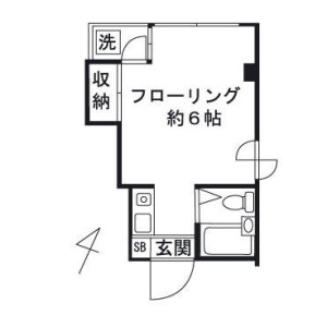 1R Mansion in Nakazato - Kita-ku Floorplan