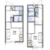 1K Apartment to Rent in Kadoma-shi Floorplan