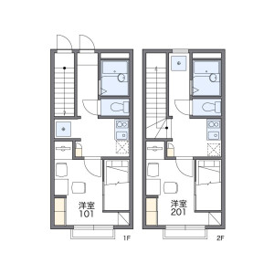 1K Apartment in Musashinodai - Fussa-shi Floorplan