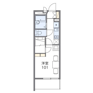 1K Mansion in Oyaguchi - Saitama-shi Midori-ku Floorplan
