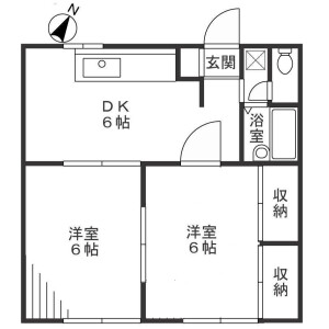 2DK Mansion in Miyazaki - Kawasaki-shi Miyamae-ku Floorplan