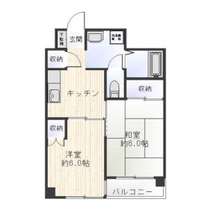 2K Mansion in Kameido - Koto-ku Floorplan