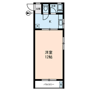 1K Mansion in Yoyogi - Shibuya-ku Floorplan
