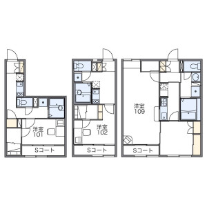 1K Apartment in Tsukisamu higashi3-jo - Sapporo-shi Toyohira-ku Floorplan