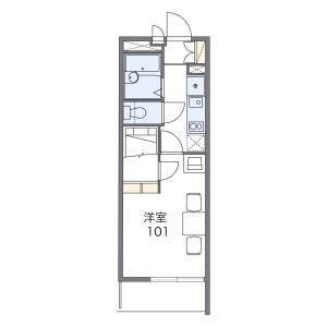 1K Mansion in Kobuchi - Kasukabe-shi Floorplan
