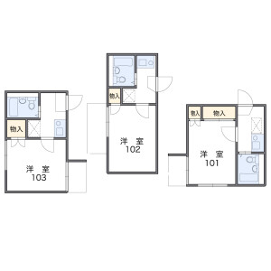 1K 아파트 in Sashiogi - Saitama-shi Nishi-ku Floorplan