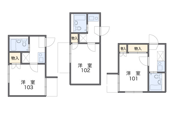 1K Apartment to Rent in Saitama-shi Nishi-ku Floorplan