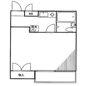 1R Mansion in Higashiogu - Arakawa-ku Floorplan