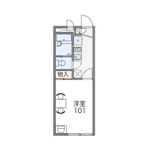 1K Apartment in Owada - Osaka-shi Nishiyodogawa-ku Floorplan