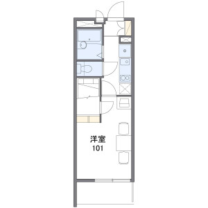 1K Mansion in Higashiawaji - Osaka-shi Higashiyodogawa-ku Floorplan