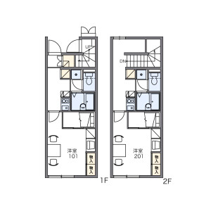 1K Apartment in Koboricho - Nagahama-shi Floorplan