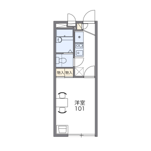 1K Apartment in Miyasaka - Setagaya-ku Floorplan