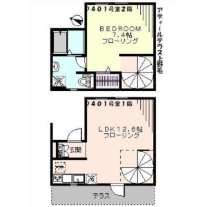 1LDK Mansion in Kaminoge - Setagaya-ku Floorplan