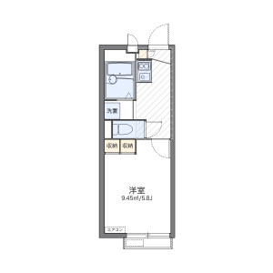 1K Apartment in Uegahara 8-bancho - Nishinomiya-shi Floorplan