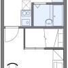1K Apartment to Rent in Higashihiroshima-shi Floorplan