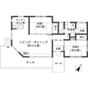 2LDK House in Narusawamuraichien - Minamitsuru-gun Narusawa-mura Floorplan