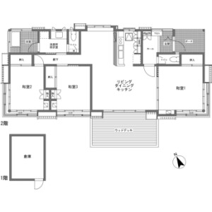 3LDK House in Nagakura - Kitasaku-gun Karuizawa-machi Floorplan