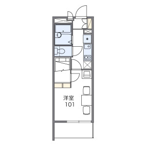 1K Mansion in Higashiyaguchi - Ota-ku Floorplan