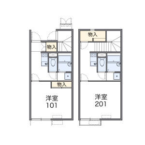1K Apartment in Tomohigashi - Hiroshima-shi Asaminami-ku Floorplan