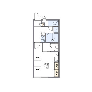 1K Apartment in Kawasebabacho - Hikone-shi Floorplan