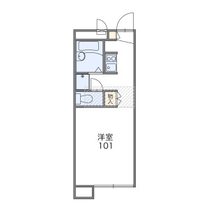 1K Apartment in Wakuiricho - Ichinomiya-shi Floorplan