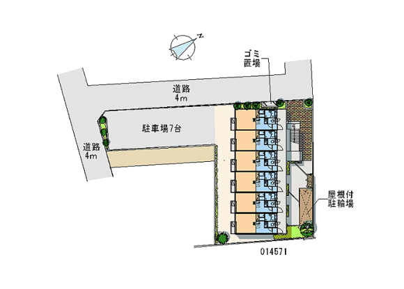 1K Apartment to Rent in Hamura-shi Floorplan