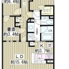2SLDK Apartment to Rent in Minato-ku Floorplan