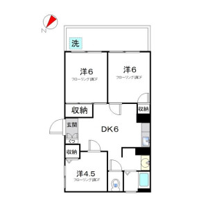 3DK Mansion in Kabukicho - Shinjuku-ku Floorplan