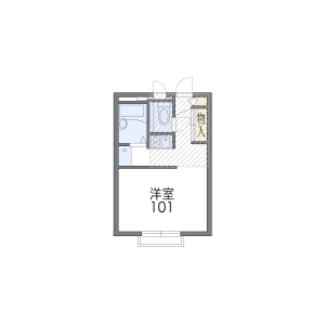 1K Apartment in Momodani - Osaka-shi Ikuno-ku Floorplan