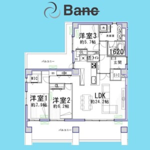 3LDK Mansion in Yoyogi - Shibuya-ku Floorplan