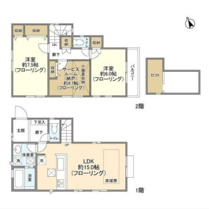 2SLDK House in Kugayama - Suginami-ku Floorplan