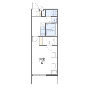 1K Mansion in Nishimotojuku - Higashimatsuyama-shi Floorplan