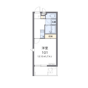 1K Mansion in Umusa - Nago-shi Floorplan