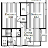 2DK Apartment to Rent in Shinagawa-ku Floorplan