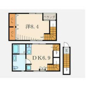 1DK Apartment in Nozawa - Setagaya-ku Floorplan