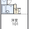 1K Apartment to Rent in Hiroshima-shi Nishi-ku Floorplan