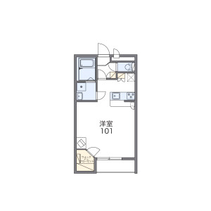 1K Apartment in Saga fushiharacho - Kyoto-shi Ukyo-ku Floorplan