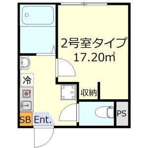 1K Apartment in Haneda - Ota-ku Floorplan