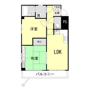 2LDK Mansion in Koyama - Shinagawa-ku Floorplan