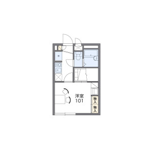 1K Apartment in Ikedamachi tatecho - Kanazawa-shi Floorplan