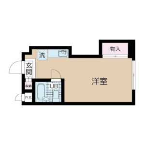 1R 아파트 in Minamiogikubo - Suginami-ku Floorplan