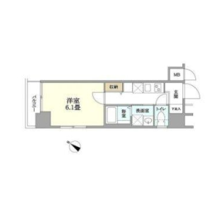 1K {building type} in Ginza - Chuo-ku Floorplan