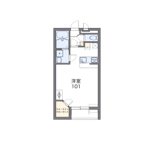 1K Apartment in Nakane - Noda-shi Floorplan