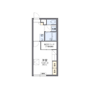 1K Apartment in Oasa nakamachi - Ebetsu-shi Floorplan