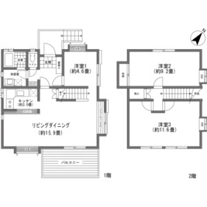 3LDK House in Kitayama(sonota) - Chino-shi Floorplan