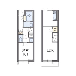 1LDK Apartment in Godo - Omaezaki-shi Floorplan