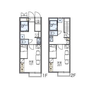 1K Apartment in Ebesu - Narita-shi Floorplan