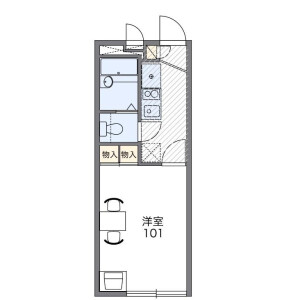 1K Apartment in Nagasakucho - Chiba-shi Hanamigawa-ku Floorplan