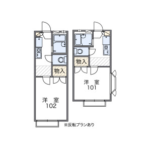 1K Apartment in Gakubundencho - Nishinomiya-shi Floorplan