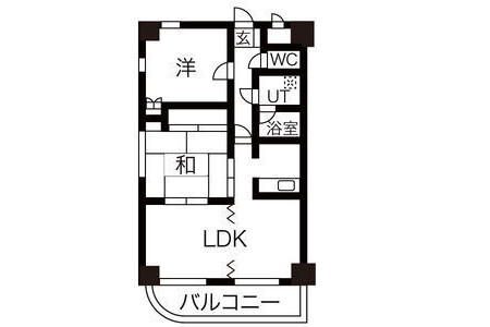 2LDK Apartment to Rent in Ichinomiya-shi Floorplan